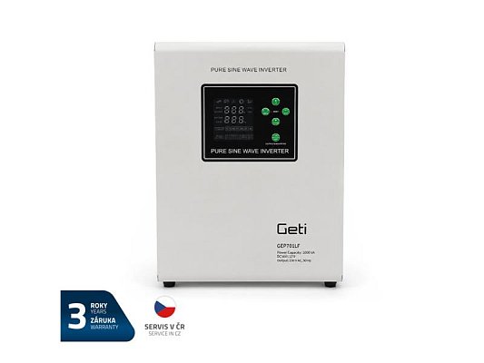 Zdroj záložní GETI GEP701LF sinus 700W nástěnný (1000VA)