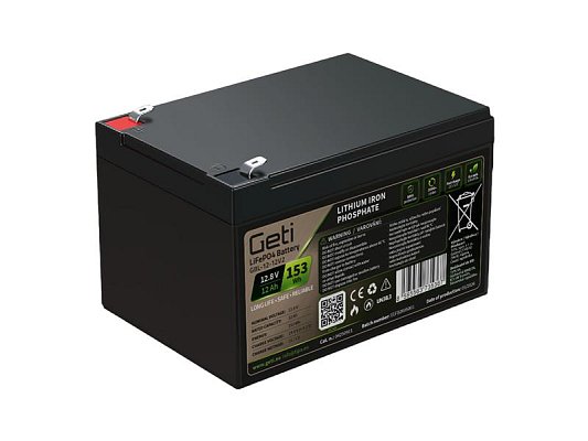 Baterie LiFePO4 12,8V 12Ah GETI GBL-12-12