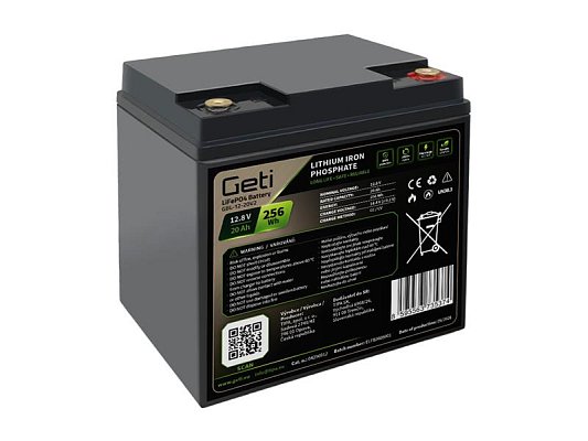 Baterie LiFePO4 12,8V 20Ah GETI GBL-12-20V2