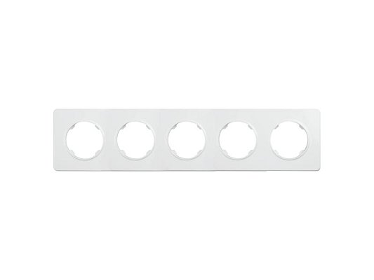 Rámeček pětinásobný ELECTROMALT OVAL OVA1005W bílý