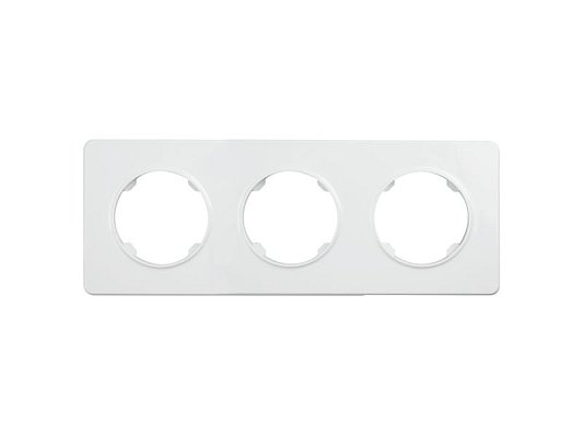 Rámeček trojnásobný ELECTROMALT OVAL OVA1003W bílý