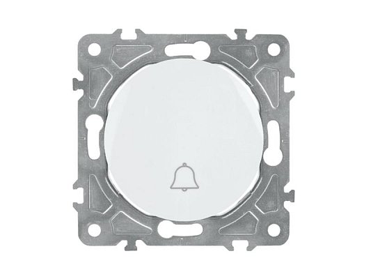 Spínač zvonkový ELECTROMALT OVAL OVA1020W bílý