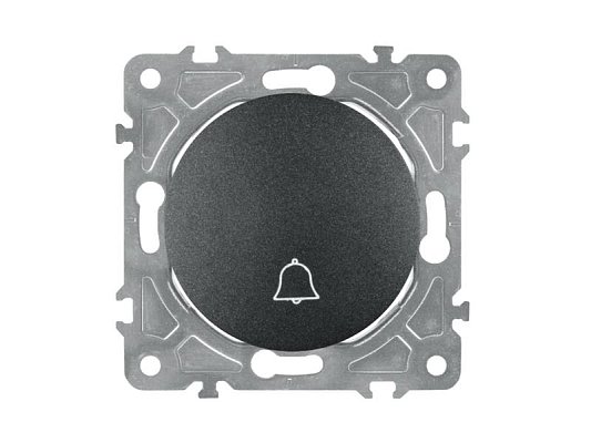 Spínač zvonkový ELECTROMALT OVAL OVA1020B černý