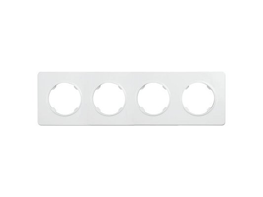 Rámeček čtyřnásobný ELECTROMALT OVAL OVA1004W bílý