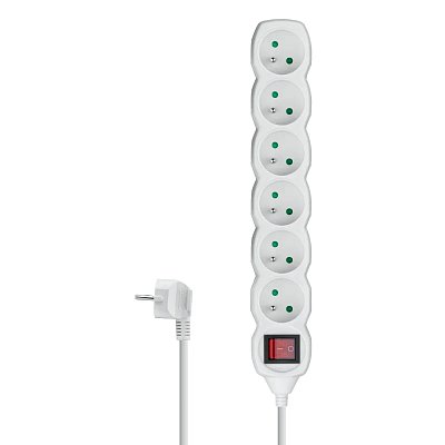 Prodlužovací přívod 6 zásuvek 1,5m DPM PP70