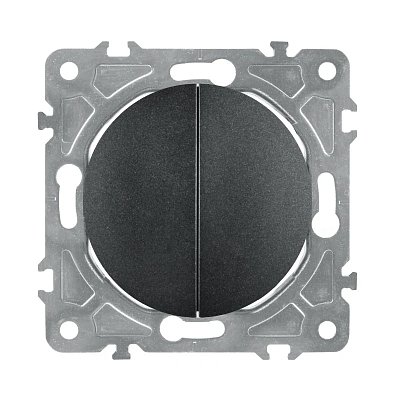 Vypínač ELECTROMALT OVAL OVA1008B černý