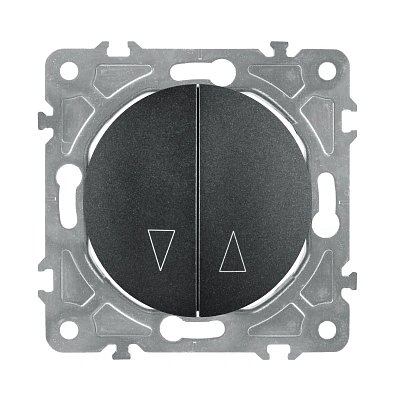 Spínač na rolety ELECTROMALT OVAL OVA1030B černý