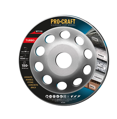 Kotouč brusný diamantový 150mm PROCRAFT WT150 Turbo