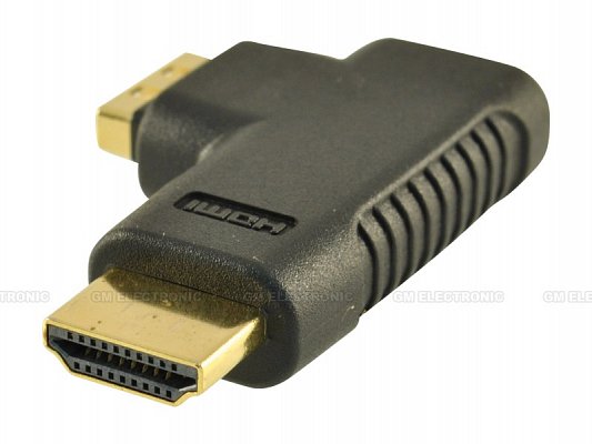 Redukce HDMI A-HDMI A V/Z 90° levá (kphdma-12)