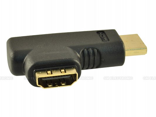 Redukce HDMI A-HDMI A V/Z 90° levá (kphdma-12)