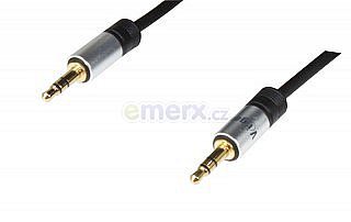 Propojovací kabel Jack 3,5mm M/M kroucený, 5m (VPK-016)