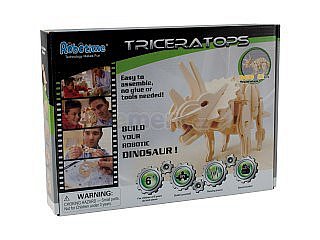 Dřevěná robotická stavebnice ROBOTIME TRICERATOPS malý D430