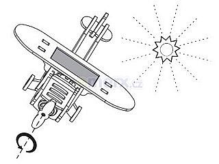 Dřevěná robotická stavebnice ROBOTIME Solární letadlo - Jednoplošník P210