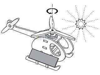 Dřevěná robotická stavebnice ROBOTIME Solární vrtulník P230