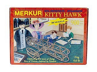 Stavebnice MERKUR KITTY HAWK ( Kočičí Jestřáb) - stavebnice letadel, 100 druhů