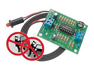 Simulátor autoalarmu, LED dioda věrně simuluje blikání auto alarmu. (MK126)