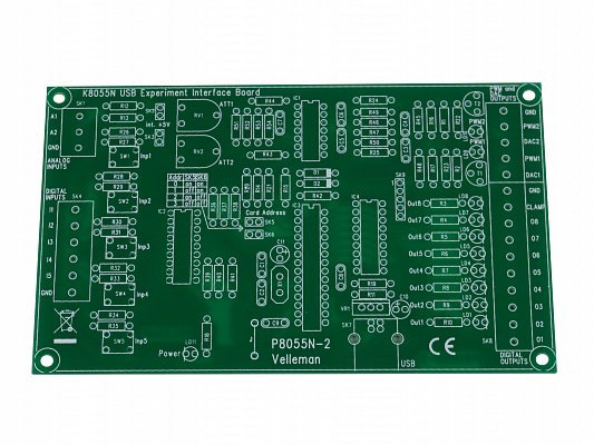 Stavebnice - I/O řídící/měřící deska pro PC K8055N (K8055N)
