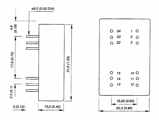 DC-DC měnič SIM5-0505S (SIM5-0505S)