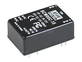 DC/DC měnič do DPS 5W, 36..72V -> 15V/0,4A (SCW05C-15)