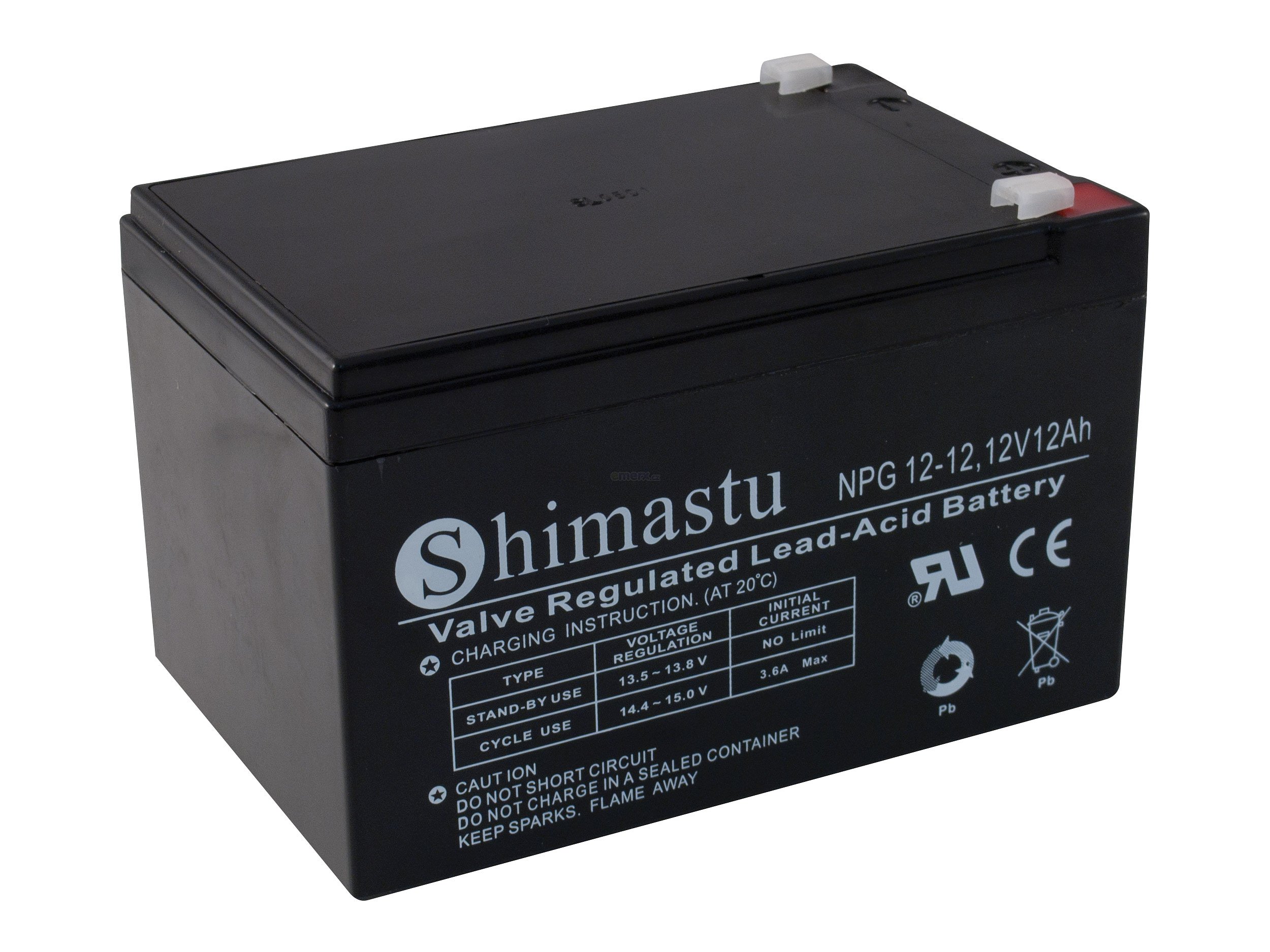 Olověný akumulátor Shimastu NPG12-12, 12V 12Ah (NPG12-12)