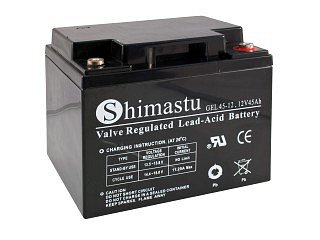 Olověný akumulátor Shimastu GEL 45-12, 12V 45Ah