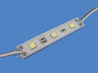 LED modul vodotěsný 3x LED, studená bílá, 92x14mm, IP65 (YJ-MK-F2B88X14-3CW)