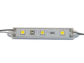 LED modul vodotěsný 3x LED, teplá bílá, 92x14mm, IP65 (YJ-MK-F2B88X14-3WW )