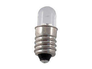 LED žárovka E10 bíla