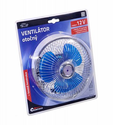 Ventilátor 12V Maxi otočný