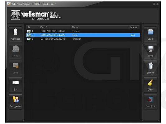 Stavebnice Velleman K8019 - Přístupový systém na karty s USB rozhraním (K8019)
