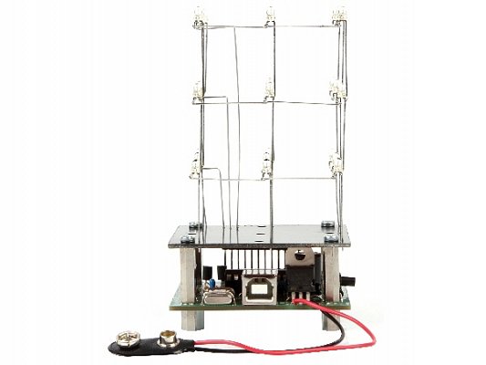 Stavebnice - 3D LED kostka 3x3x3 MK193 (MK193)