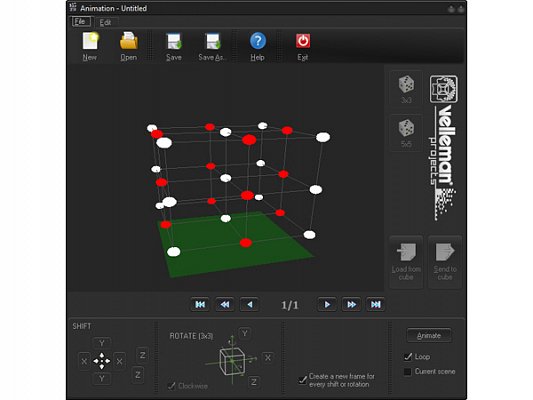 Stavebnice - 3D LED kostka 3x3x3 MK193 (MK193)