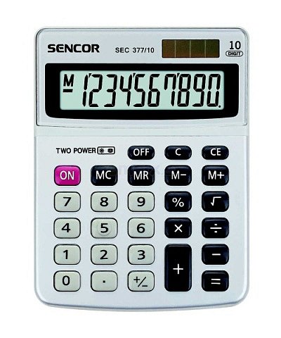 Kalkulátor stolní SENCOR SEC 377/ 10 DUAL
