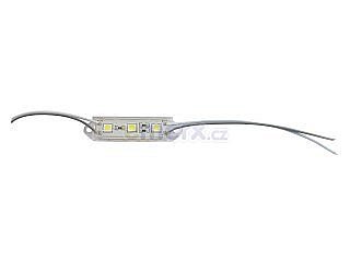 LED modul vodotěsný 3x LED, studená bílá, 62x14mm, IP65 (YJ-MK-F2B62X14-3CW)