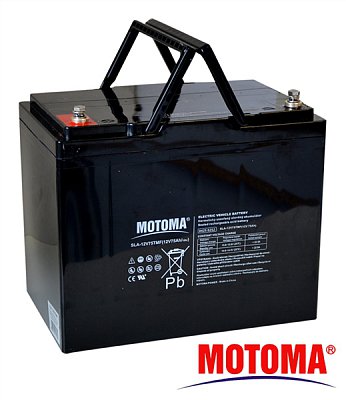 Baterie olověná 12V/75TMF - Trakční MOTOMA (elektromotory)