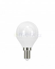 LED žárovka E14, 5,9W, 230VAC, teplá bílá 2700K, kulatá, 470lm (LZV-011)