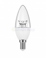 LED žárovka VIGAN E14 5,9W 2700K Svíčka čirá (LZV-009)