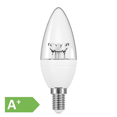 LED žárovka VIGAN E14 5,9W 2700K Svíčka čirá (LZV-009)