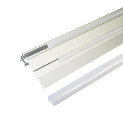 AL profil pro LED, Stair +plexi 67,5x27,8mm I=1m