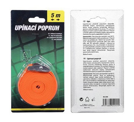 Popruh upínací 1x5m GREEN