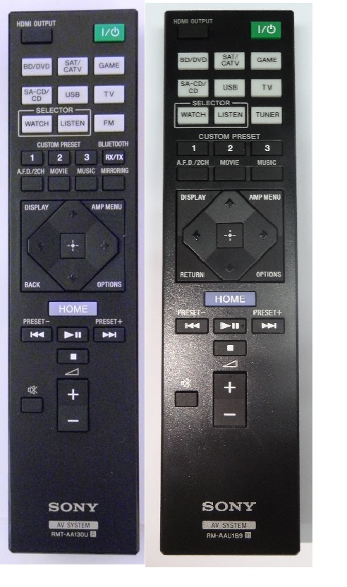 Sony RMT-AA130U originální dálkový ovladač.