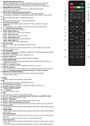 Český návod pro dálkový ovladač ECG 22LED612PVR originální  dálkový ovladač