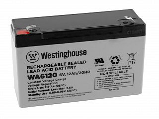 Olověný akumulátor Westinghouse WA6120 6V/12Ah