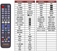 Samsung AH59-02303A Náhradní dálkový ovladač jiného vzhledu