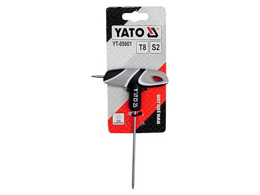 Šroubovák T TORX T8 s otvorem YATO YT-05601