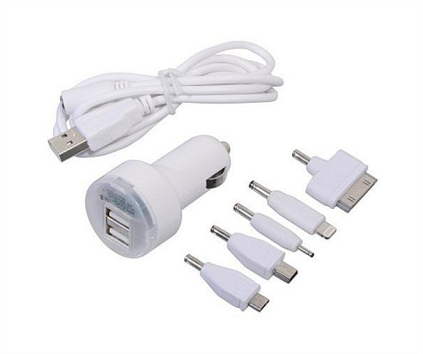 Nabíječka telefonu 12V 2,1A (iPhone 4/5/6, micro USB, Nokia)