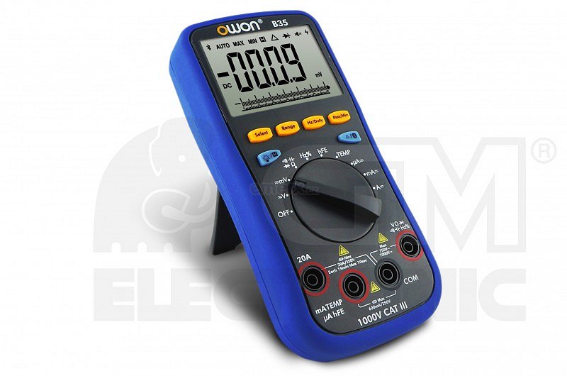 Digitální multimetr, max 1000V/20A DC. 750V/20A AC, 60MOhm, 4000uF (B35)