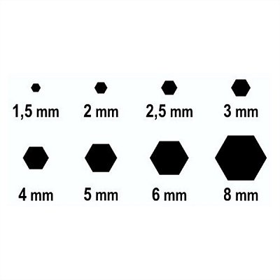 Sada imbus 8ks 1,5-8mm