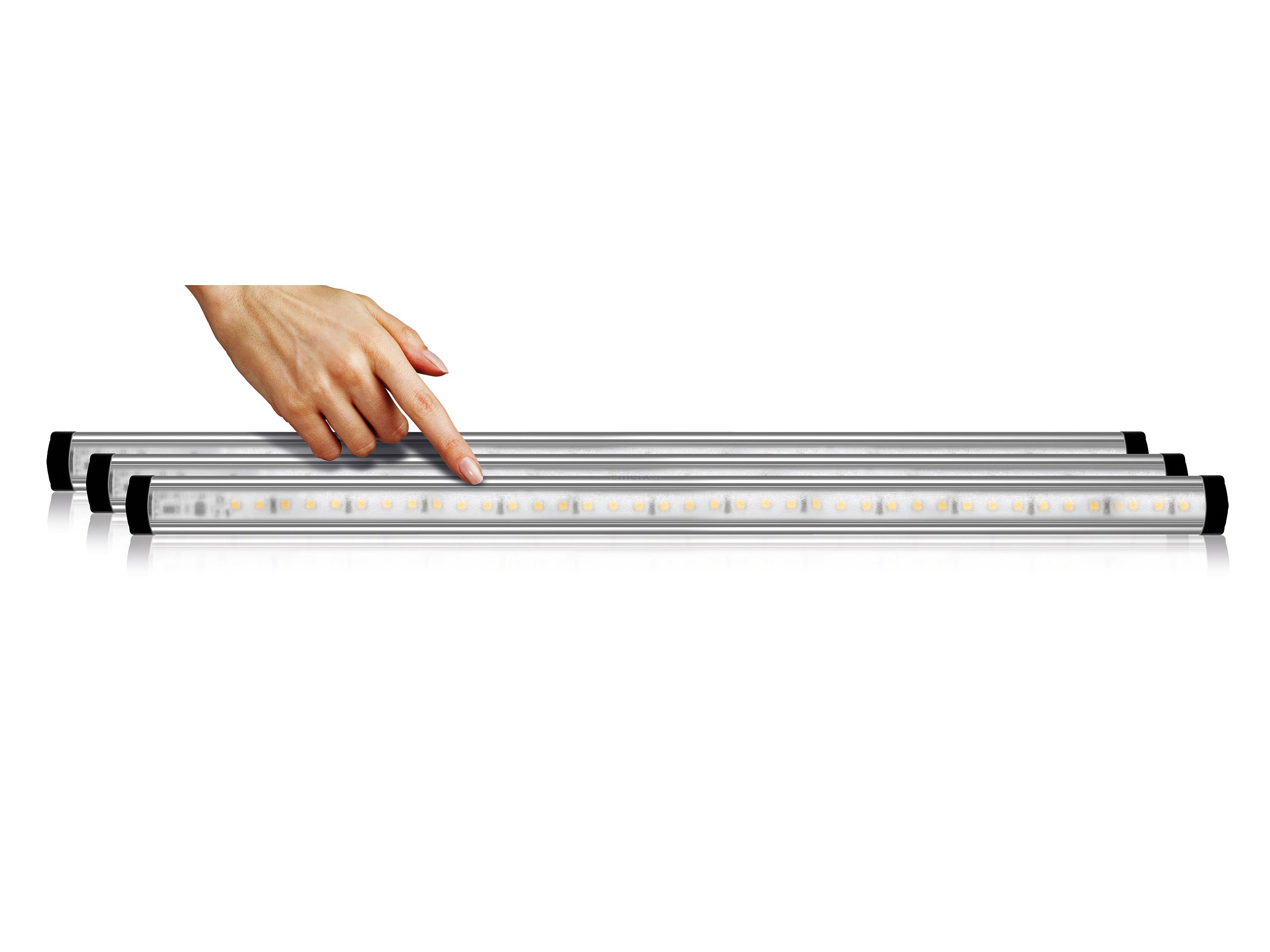 Sada LED svítidel 3x50cm, 3x5W,4000K, 230VAC s dotykovým ovládáním VLS-004 VIGAN Mammoth (VLS-004)