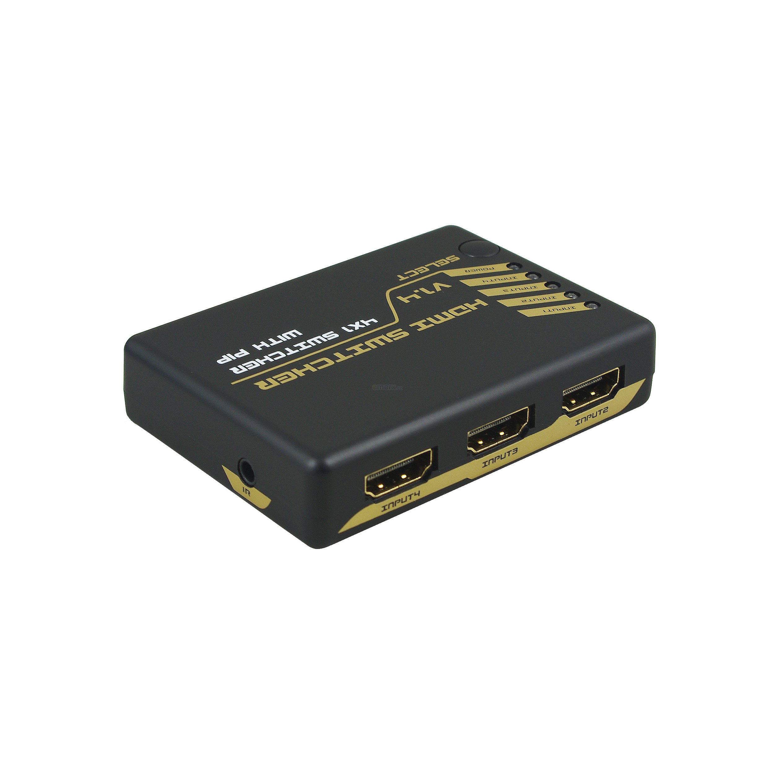 Elektronický HDMI přepínač 4:1, IR ovladač, PIP (4PET0401M)